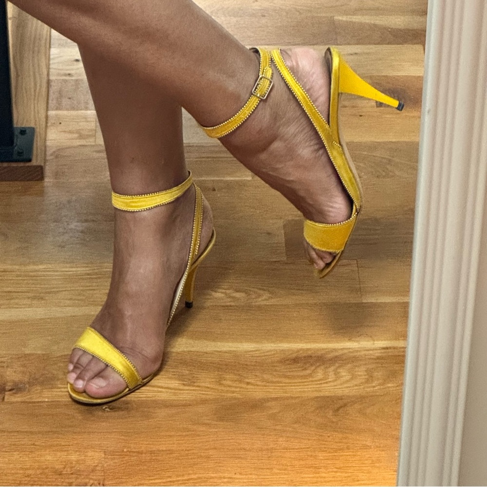 Stella McCartney Yellow Strappy Heels